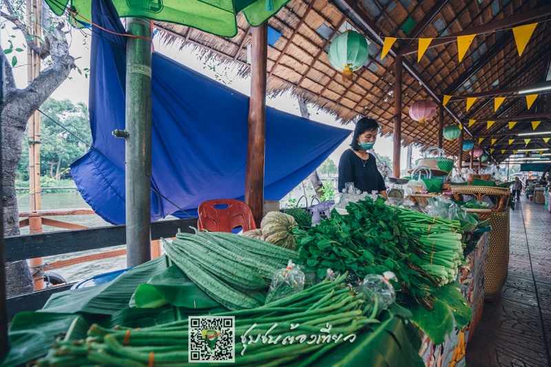 ตลาดน้ำสองคลองวัดตลิ่งชัน จังหวัดกรุงเทพมหานคร