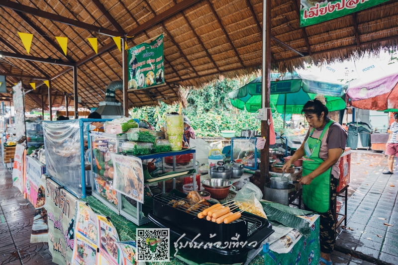 ตลาดน้ำสองคลองวัดตลิ่งชัน จังหวัดกรุงเทพมหานคร