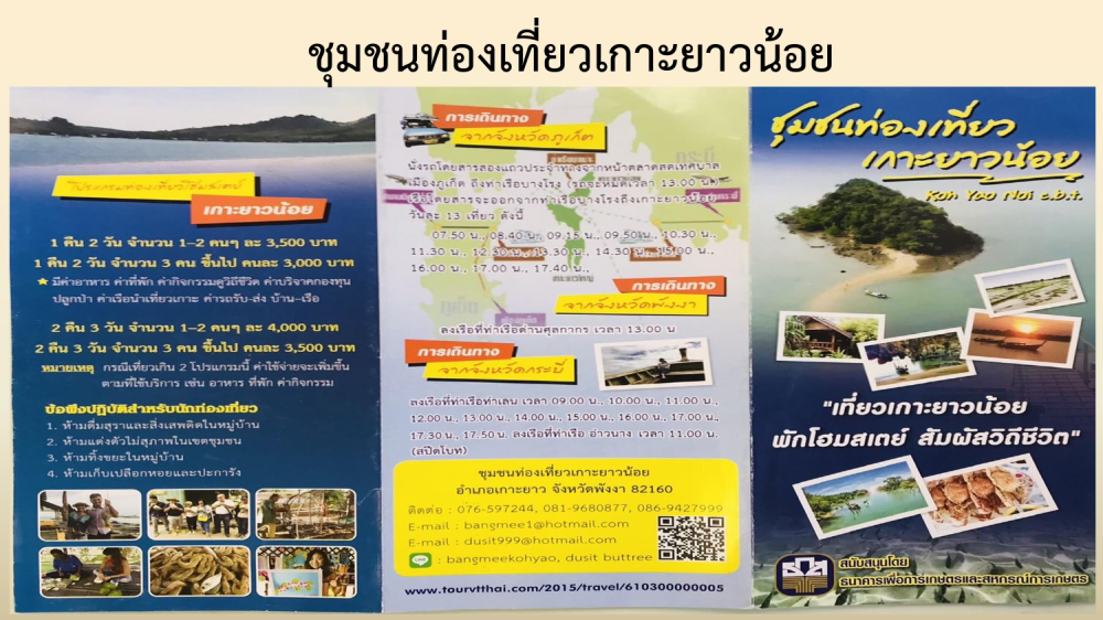 ชุมชนท่องเที่ยวบ้านเกาะยาวน้อย  จังหวัดพังงา