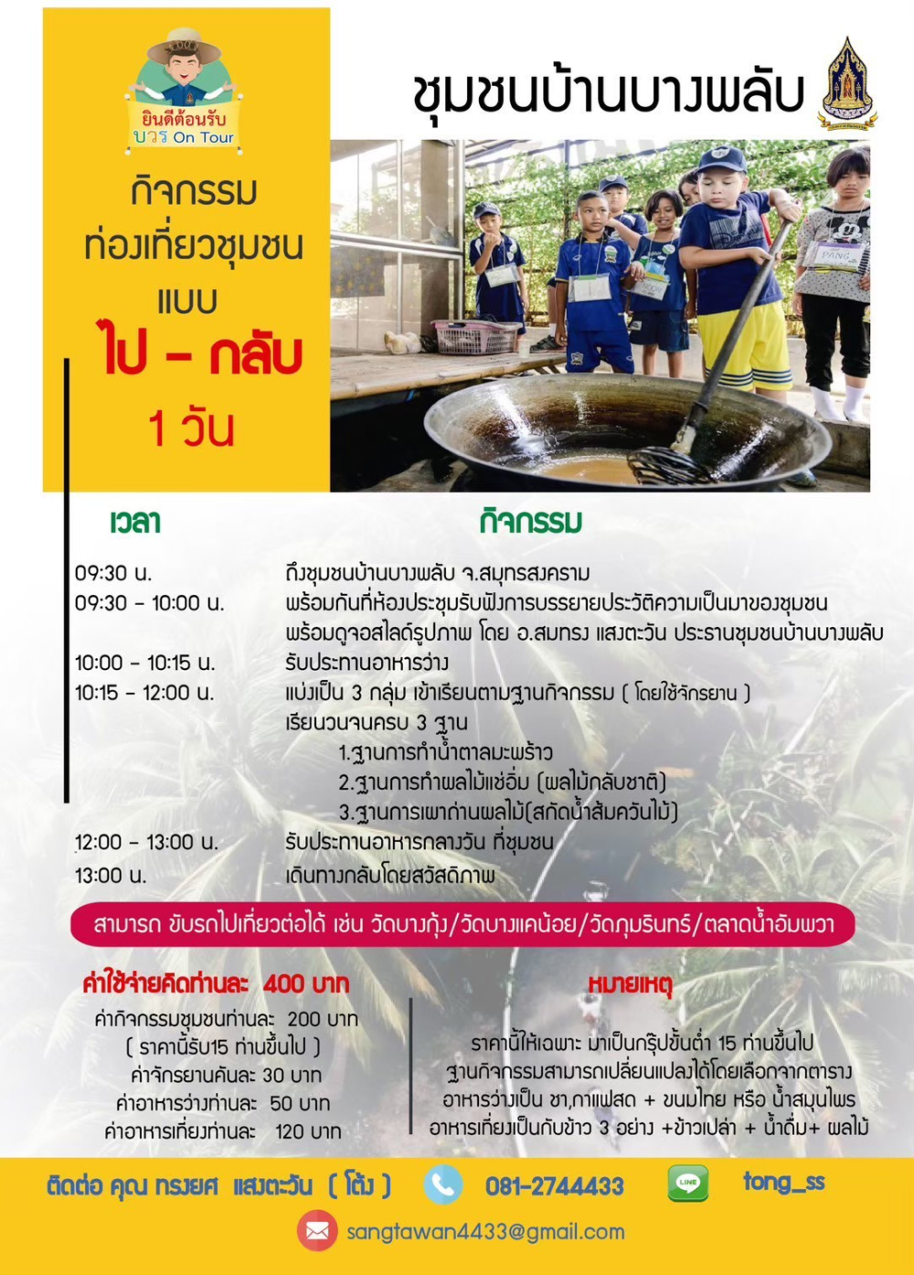 ชุมชนท่องเที่ยวบ้านบางพลับอำเภอบางคนที